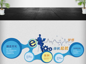 簡約創(chuàng)意科技微立體企業(yè)文化墻設計 數(shù)字文化創(chuàng)意內(nèi)容應用新篇章